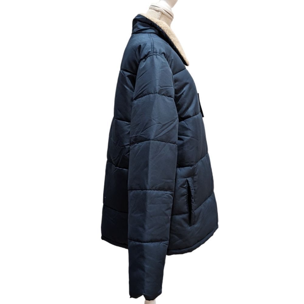 Falcon Hilltop Men's Sherpa Collar Padded Chest Pocket Jacket- Navy Size XL NWT - Picture 3 of 11